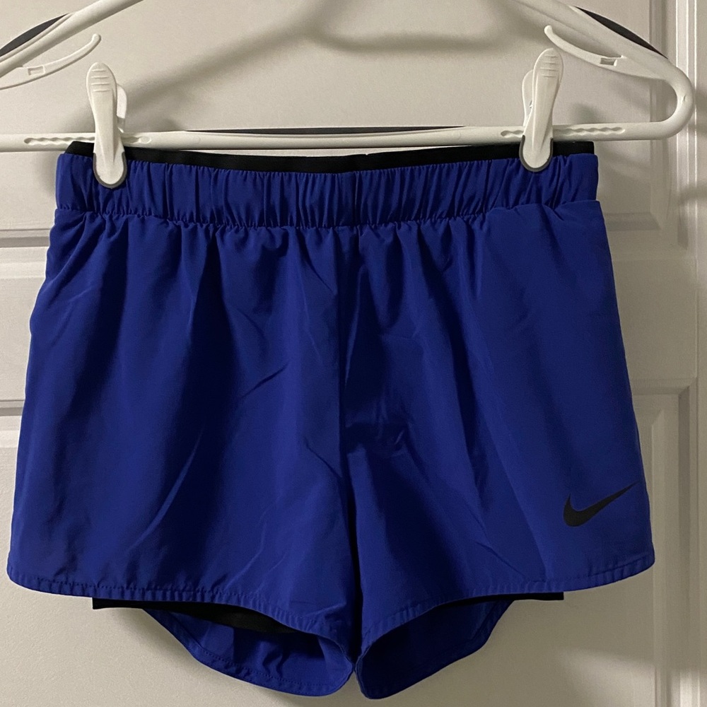Nike Women's Royal Blue 2-in-1 Athletic Shorts
